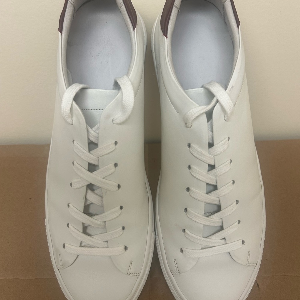 Beckett Simonon White Leather Sneakers